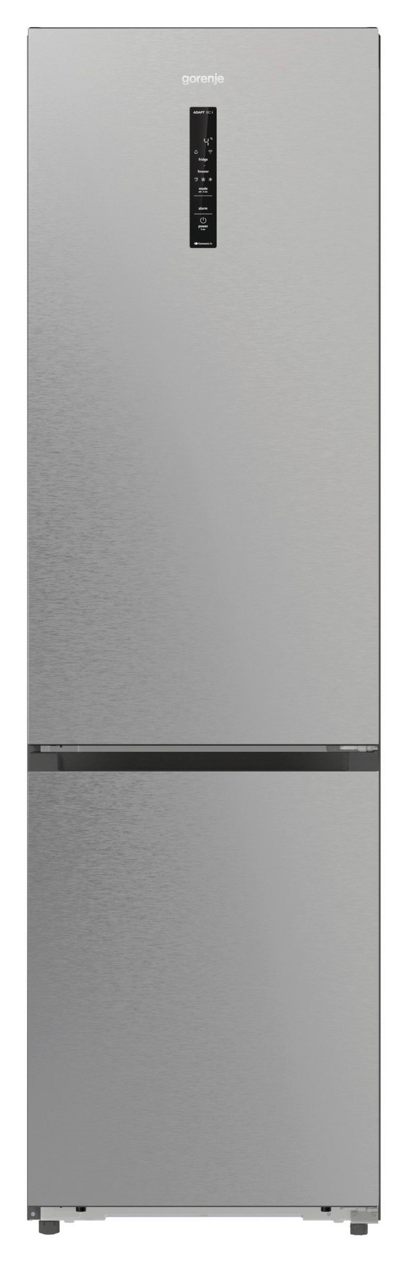 KÜHL-GEFRIER-KOMBINATION NRB620C61X4WFE  - Edelstahlfarben, Basics, Glas/Kunststoff (59,5/203/65,8cm) - Gorenje
