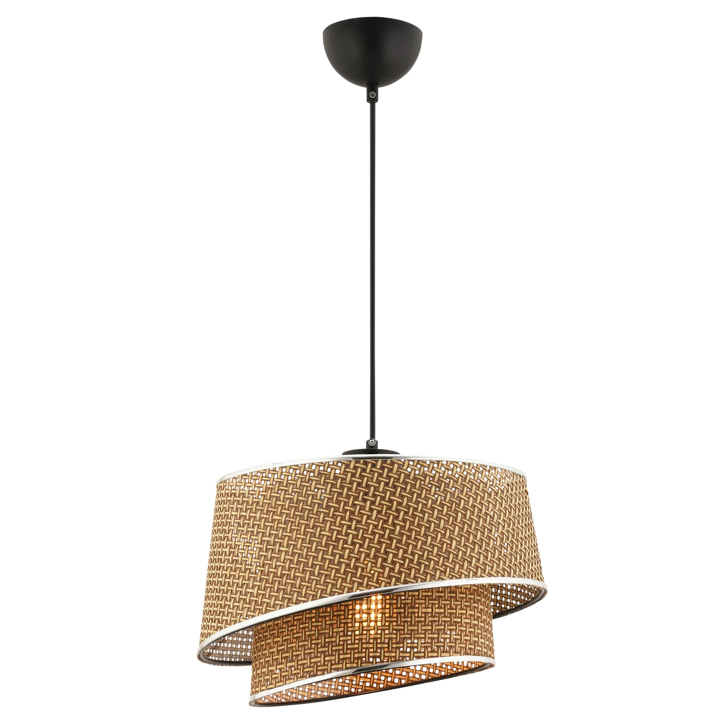 HÄNGELEUCHTE 32/65 cm   - Design, Textil/Metall (32/65cm) - P & B
