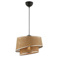HÄNGELEUCHTE 32/65 cm   - Design, Textil/Metall (32/65cm) - P & B