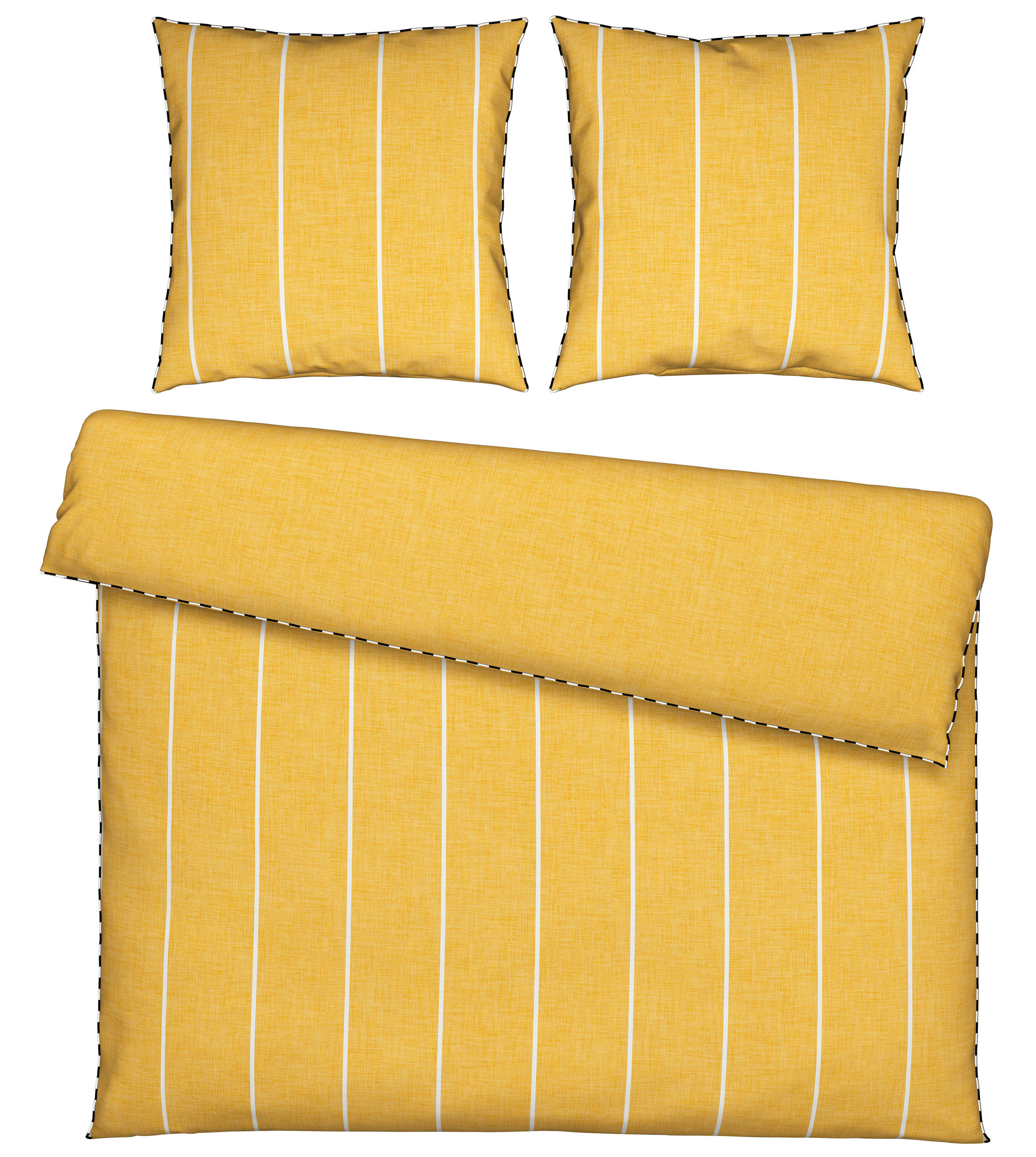 WENDEBETTWÄSCHE Renforcé 200/200 cm  - Gelb, KONVENTIONELL, Textil (200/200cm) - Novel