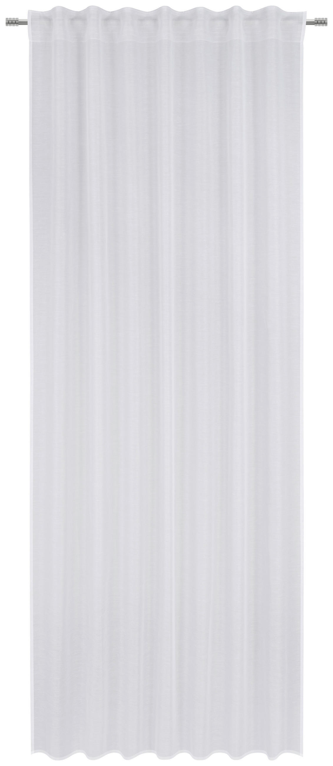 FERTIGVORHANG transparent  - Weiss, Basics, Textil (140/300cm) - Esposa