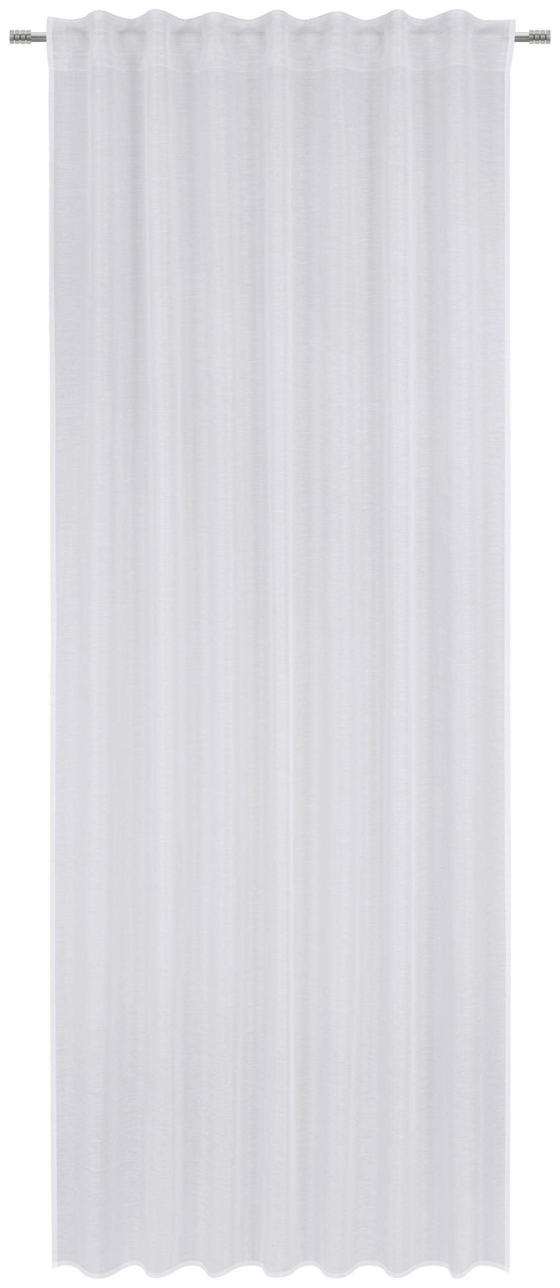 FERTIGVORHANG transparent  - Weiss, Basics, Textil (140/300cm) - Esposa