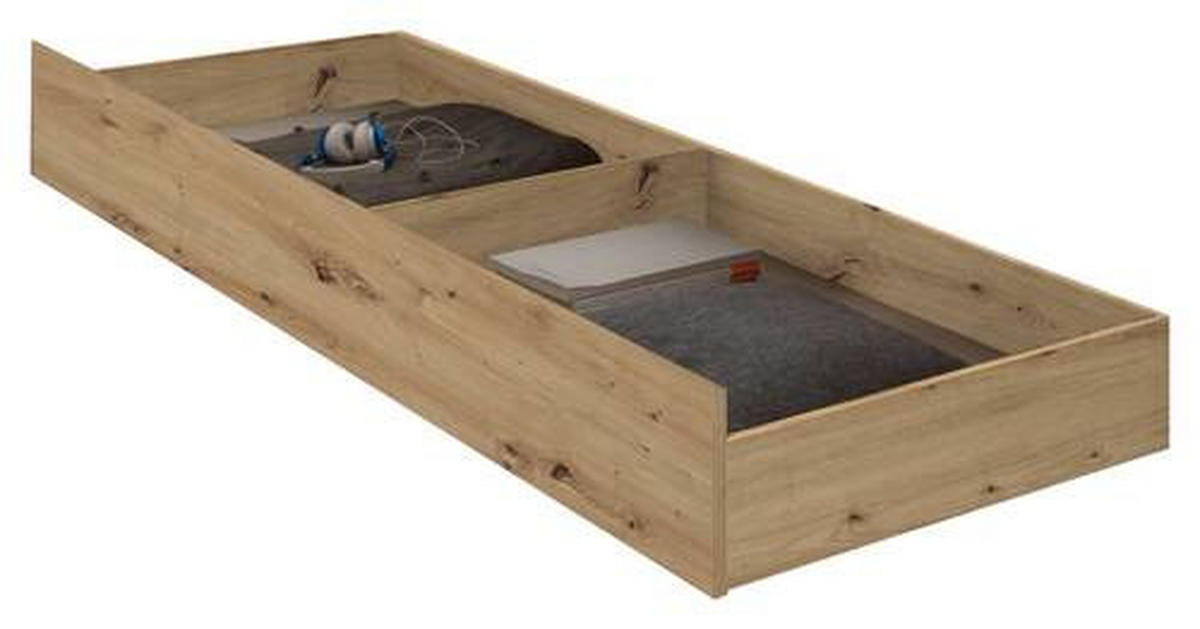 FIOKA ZA POSTELJINU    199/23/64 cm   - hrast artisan, Konvencionalno, pločasti materijal/plastika (199/23/64cm) - Carryhome