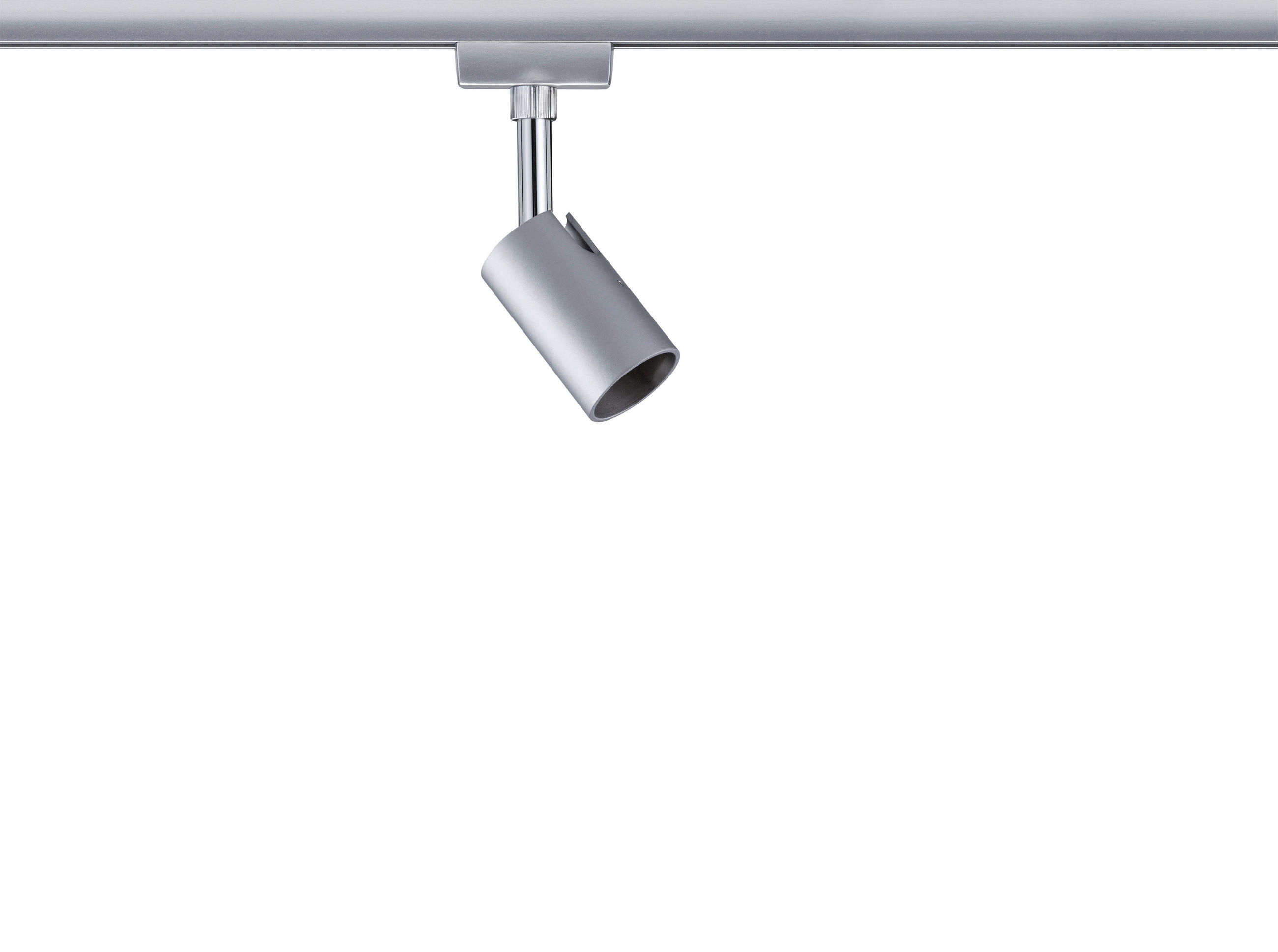 SCHIENENSYSTEM-STRAHLER - Chromfarben, Design, Metall (5,8/11/6,6cm) - Paulmann