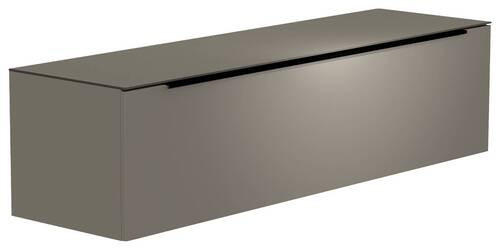 LOWBOARD in 160/41/45 cm - Schwarz/Grau, Design, Glas/Holzwerkstoff (160/41/45cm) - Moderano