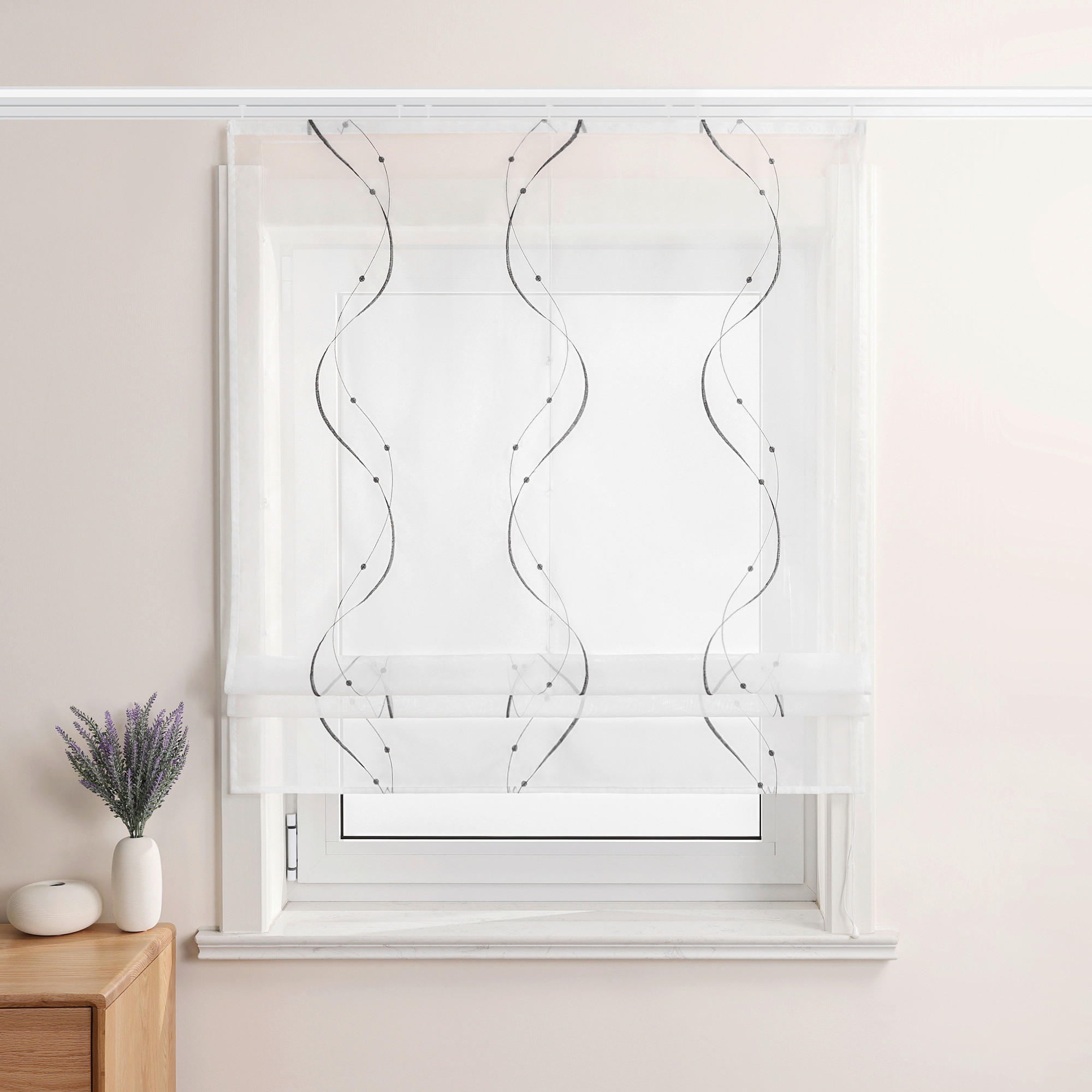 FALTROLLO  transparent  100/140 cm   - Weiß, Basics, Textil (100/140cm) - Joyswahl
