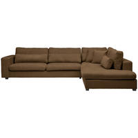 ECKSOFA in Chenille Rostfarben  - Rostfarben/Schwarz, Konventionell, Kunststoff/Textil (314/250cm) - Carryhome