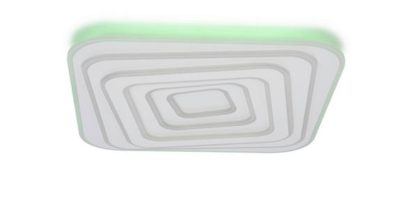 LED-DECKENLEUCHTE 53/53/5,5 cm   - Weiß, Design, Kunststoff/Metall (53/53/5,5cm) - Novel