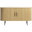 SIDEBOARD Eichefarben  140/76/45 cm  - Eichefarben/Schwarz, Trend, Holz/Holzwerkstoff (140/76/45cm) - Xora
