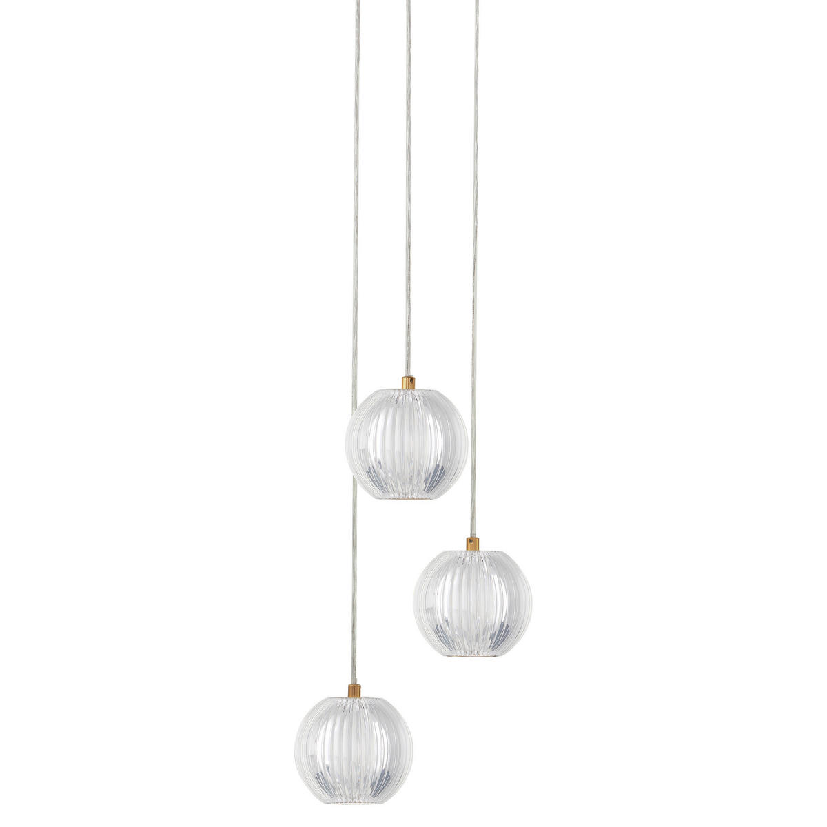 LED-HÄNGELEUCHTE Brillant 145/23.5/23.5 cm  - Goldfarben, Design, Kunststoff (145/23.5/23.5cm)