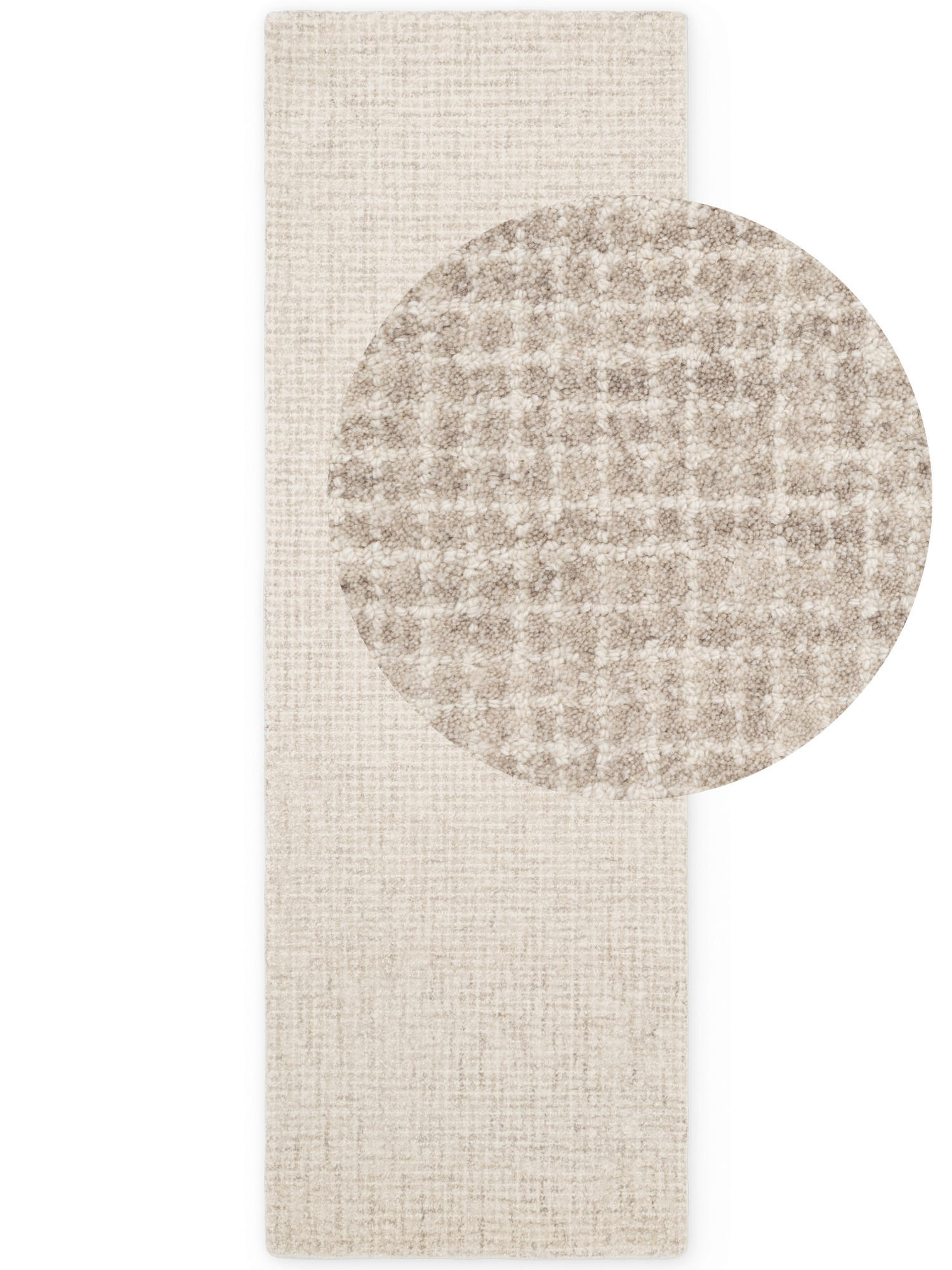 LÄUFER 80/250 cm Eloise  - Creme/Grau, Basics, Textil (80/250cm) - Hanse Home