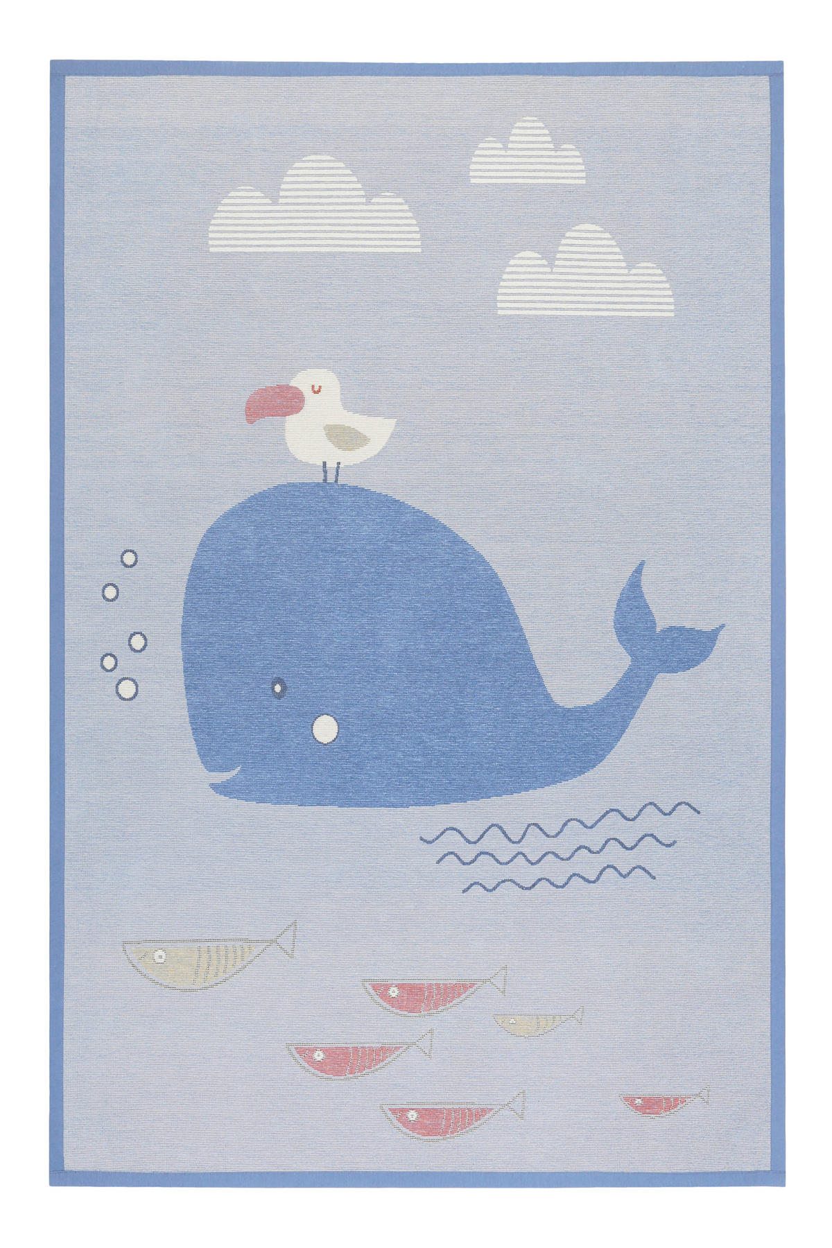 KINDERTEPPICH 160/230 cm Whale Buddy  - Blau/Pastellblau, Trend, Textil (160/230cm) - Esprit