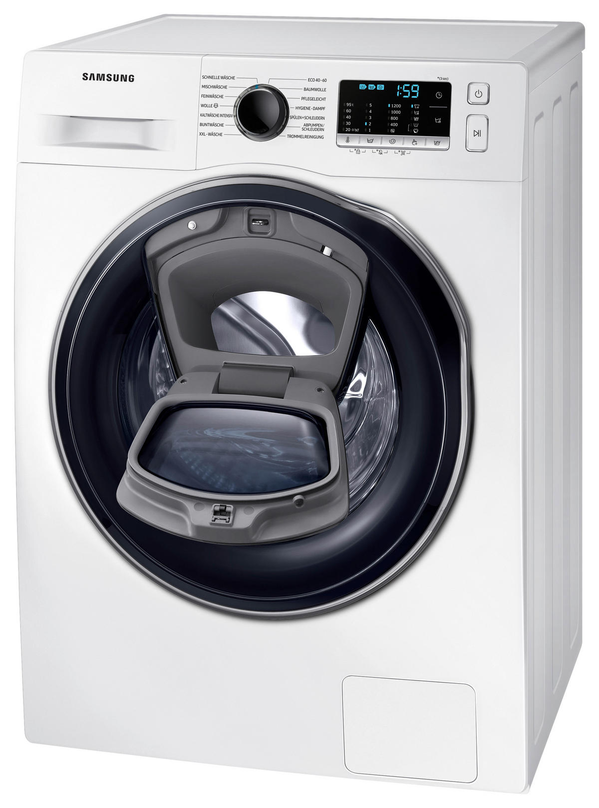 WASCHMASCHINE WW8NK52K0VW/EG   - Weiß, Basics, Kunststoff/Metall (60/85/46cm) - Samsung