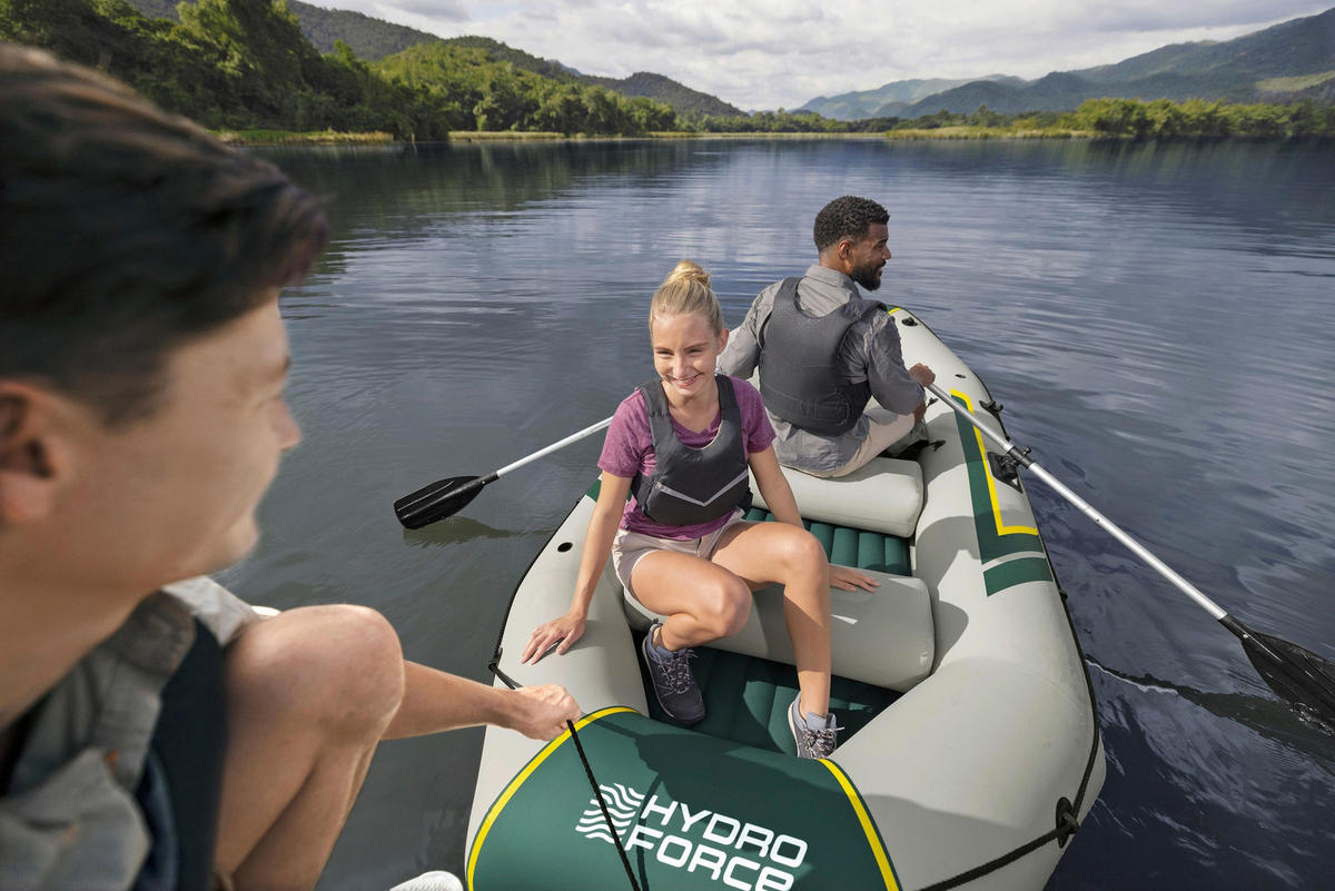 KAJAK  - Grau, KONVENTIONELL, Kunststoff/Metall (320/148/74cm) - Bestway