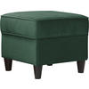 HOCKER Plüsch Grün  - Schwarz/Grün, Design, Holz/Textil (52/45/52cm) - MID.YOU