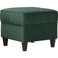 HOCKER in Textil Grün  - Schwarz/Grün, Design, Holz/Textil (52/45/52cm) - MID.YOU