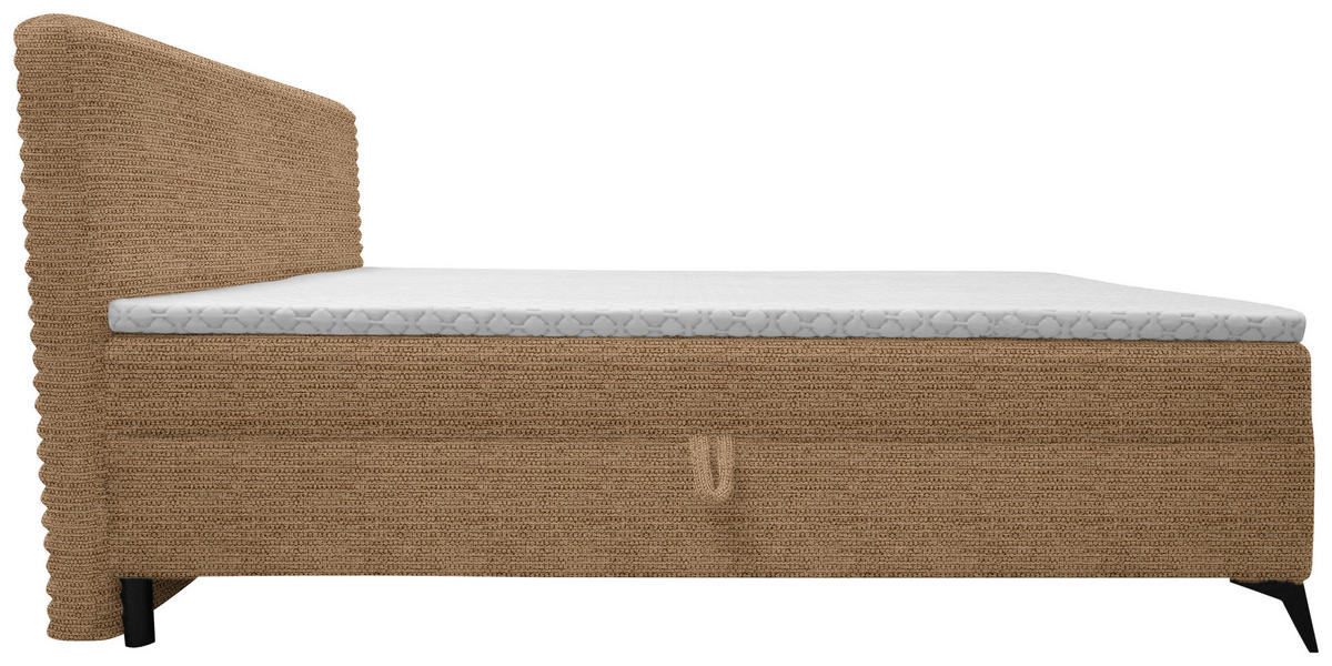 BOXBETT 160/200 cm  in Cognac  - Cognac/Schwarz, Design, Holz/Holzwerkstoff (160/200cm) - Xora