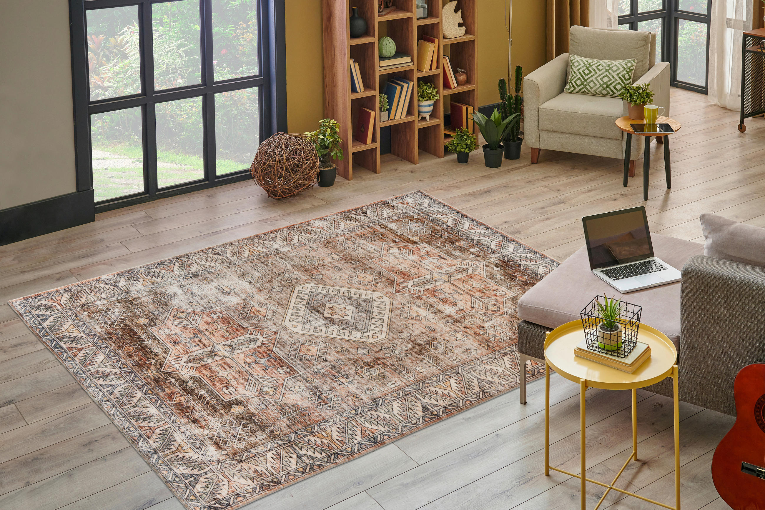 VINTAGE KOBEREC, 160/230 cm, terracotta - terracotta, Konvenční, textil (160/230cm)
