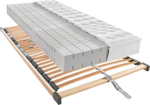 MATRATZENSET 140/200 cm  - Birkefarben, Basics, Holz (140/200cm) - Novel