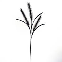 KUNSTBLUME - Silberfarben/Schwarz, Basics (110cm)