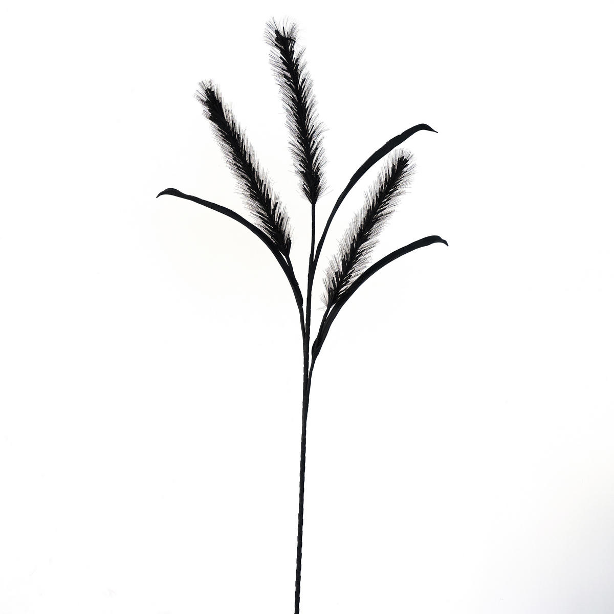 KUNSTBLUME - Silberfarben/Schwarz, Basics (110cm)