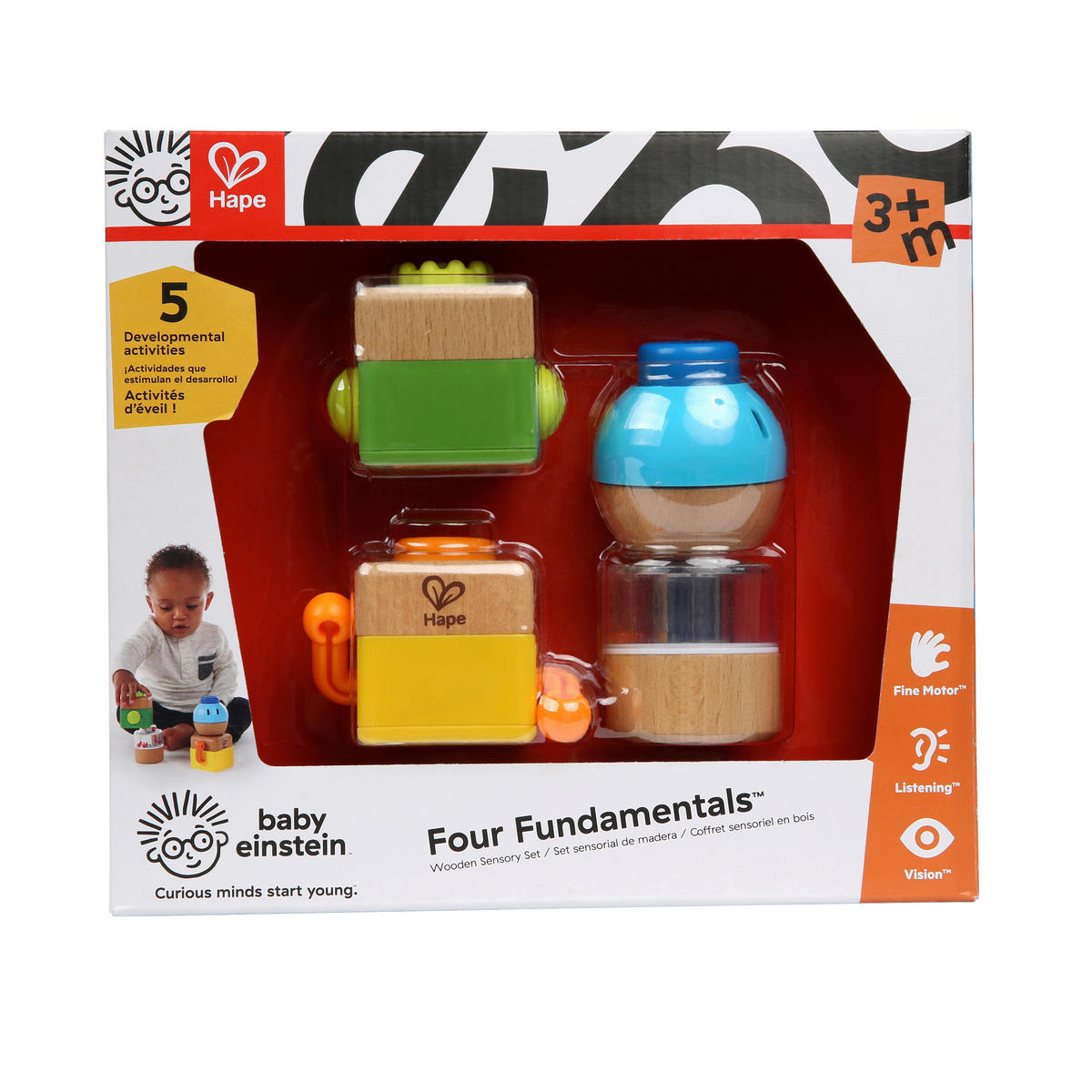 BAUSTEINE - Multicolor, Basics, Holz/Holzwerkstoff (24,3/22,1/5,6cm) - Hape