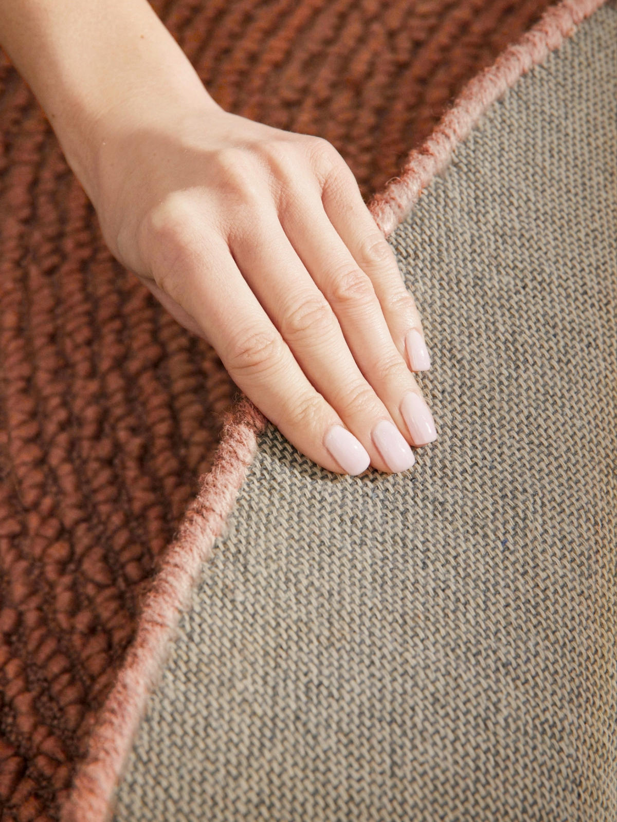 WOLLTEPPICH 150 cm Calmio Rotbraun rund  - Rotbraun, Basics, Textil (150cm) - Hanse Home