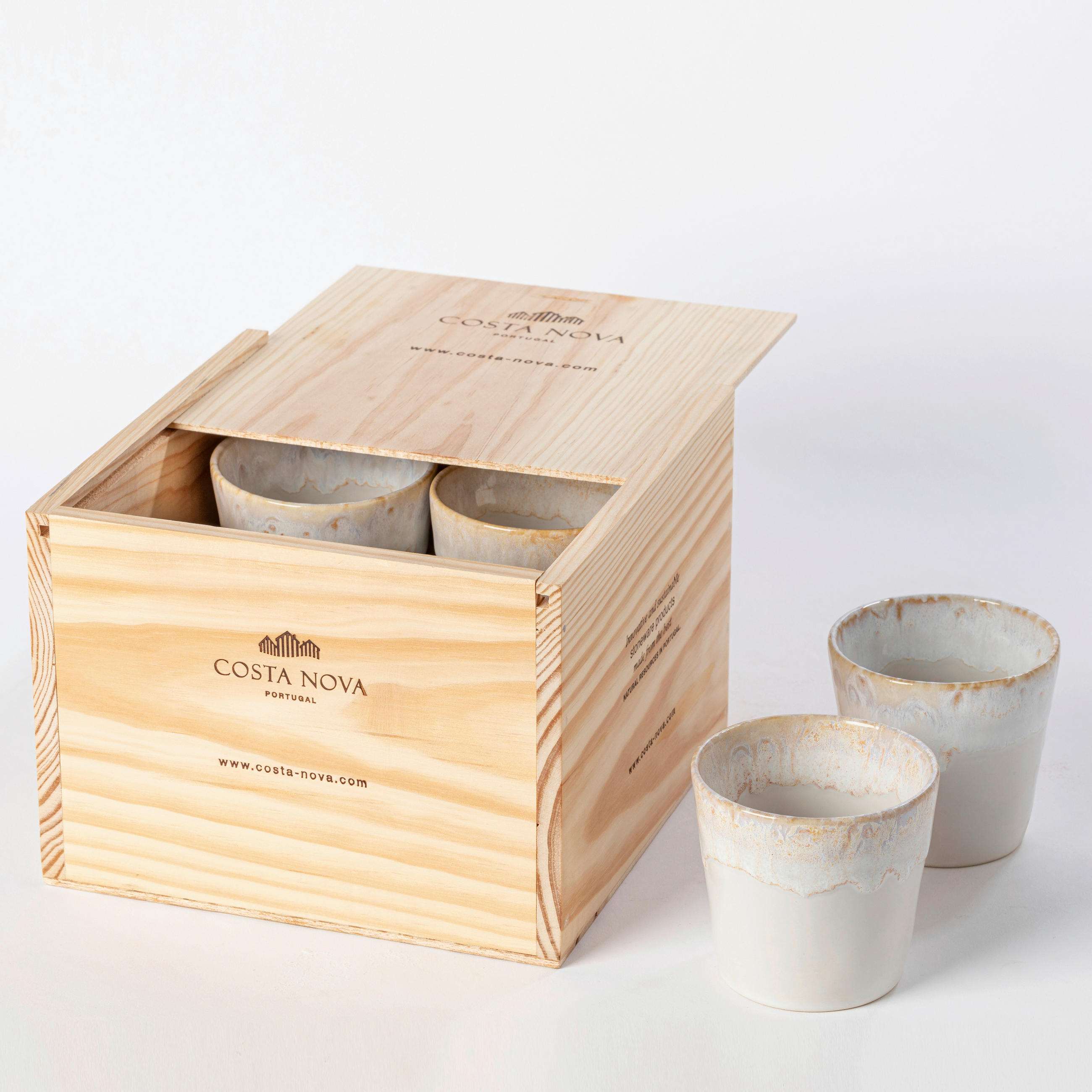 TASSENSET GRESPRESSO 8-teilig  - Weiß, Basics, Keramik - Costa Nova