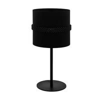 TISCHLEUCHTE 22/45,5 cm   - Schwarz, Design, Glas/Textil (22/45,5cm) - Eglo