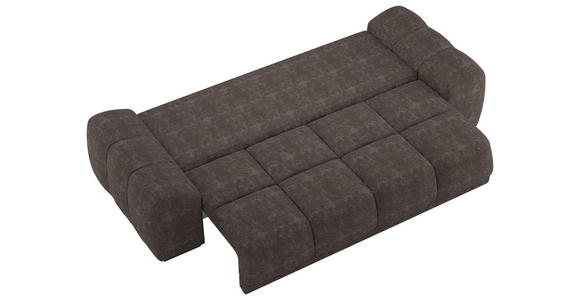 BIGSOFA  in Chenille Graphitfarben  - Schwarz/Graphitfarben, KONVENTIONELL, Kunststoff/Textil (266/89/104cm) - Carryhome