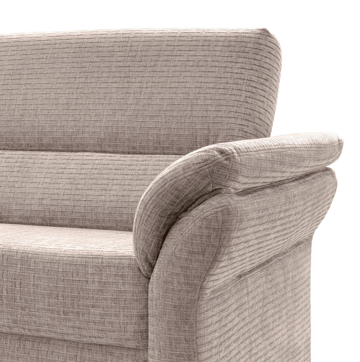 3-SITZER-SOFA in Mikrofaser Beige  - Beige/Schwarz, Modern, Holz/Textil (192/90/89cm) - Livetastic