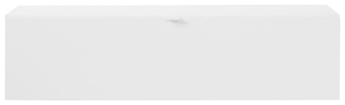 TV-ELEMENT Holzwerkstoff Weiß  - Schwarz/Weiß, Design, Holzwerkstoff/Kunststoff (120/31/40cm) - Ti'me