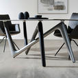 ESSTISCH in Kunststoff, Keramik 220/110/75 cm  - Anthrazit/Weiß, Design, Keramik/Kunststoff (220/110/75cm) - Dieter Knoll