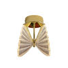 WANDLEUCHTE Mariposa 22/18/24 cm  - Goldfarben, KONVENTIONELL, Kunststoff (22/18/24cm)