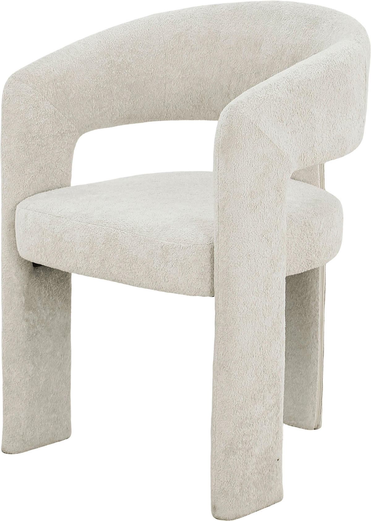 ARMLEHNSTUHL  in Eisen Samt  - Beige, MODERN, Textil/Metall (57/81,5/58cm) - MID.YOU