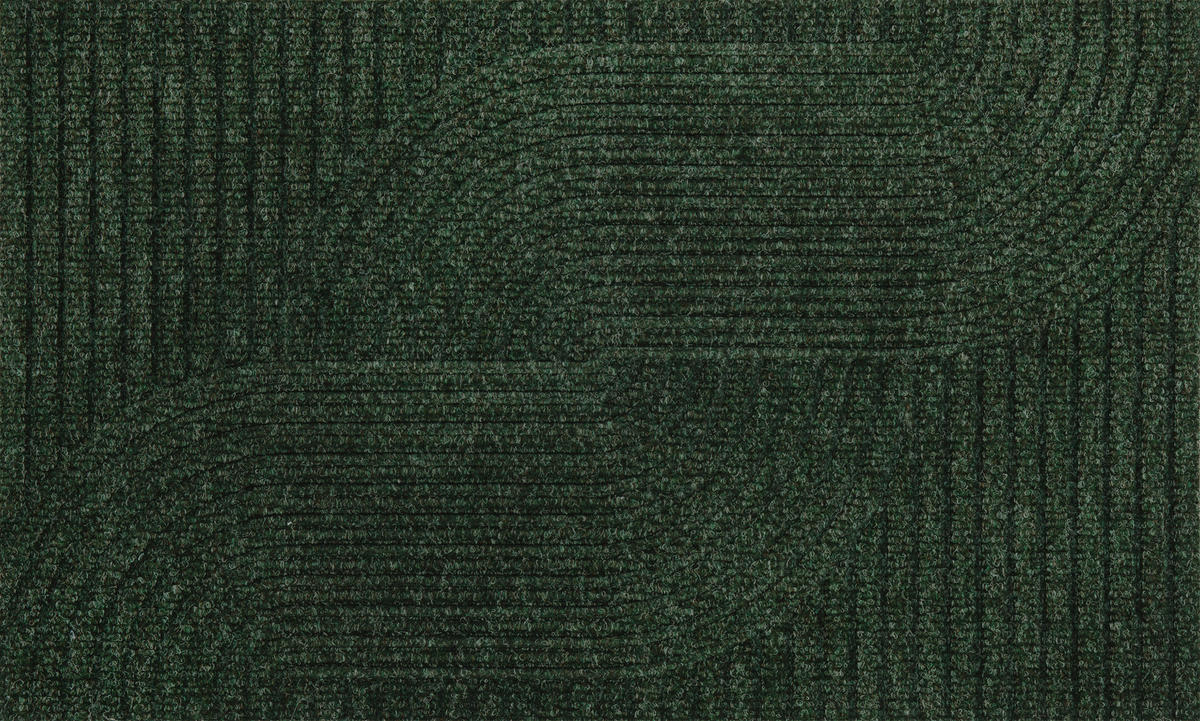 FUßMATTE 45/75 cm Loop midnight green  - Grün, Design, Kunststoff/Textil (45/75cm) - wash+dry