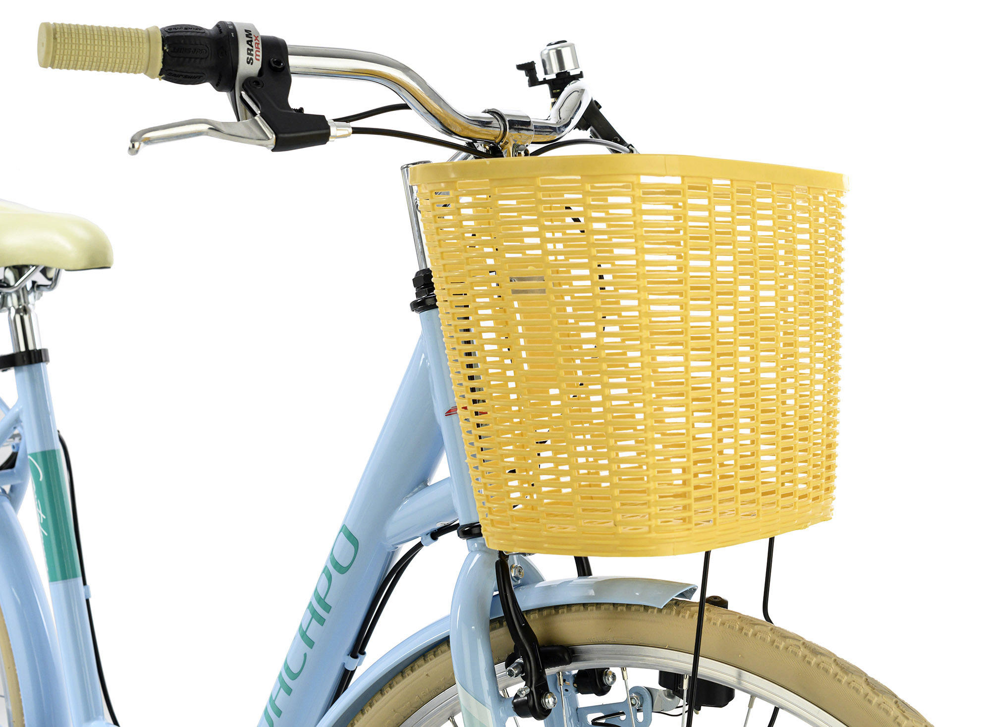 CITYBIKE 26 Zoll Damen  - Blau/Gelb, Basics, Metall (180/70cm) - Atrigo