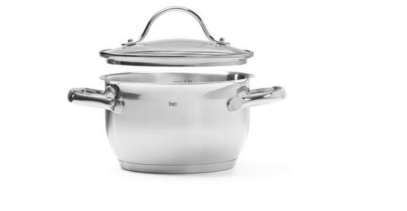 KOCHTOPFSET 6-teilig  - Klar/Edelstahlfarben, Basics, Glas/Metall - Homeware Profession.