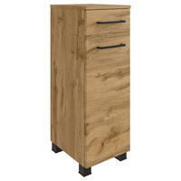 UNTERSCHRANK in   - Eichefarben/Eiche Wotan, Modern, Holzwerkstoff/Metall (30/79/35cm) - Held