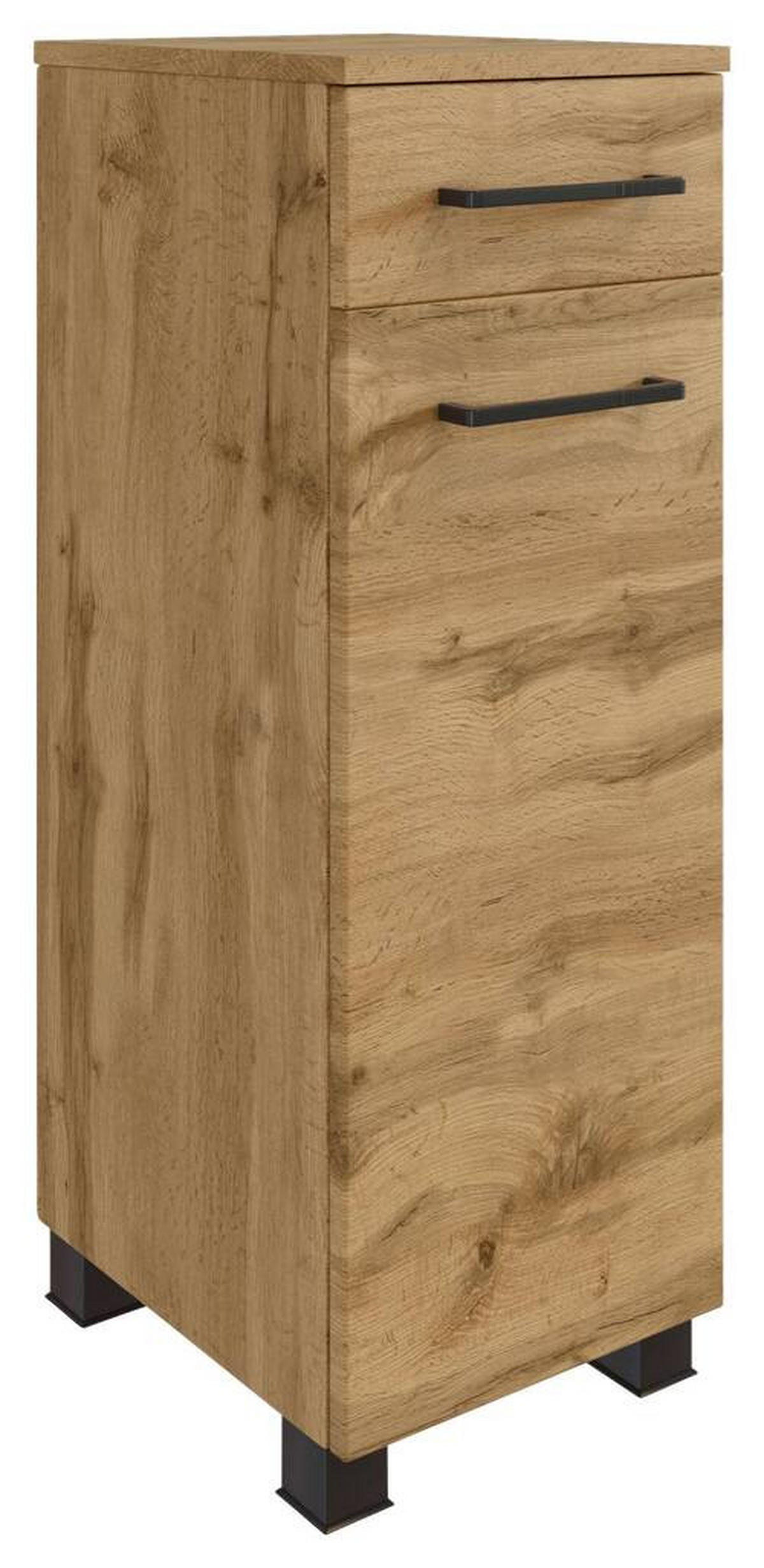 UNTERSCHRANK in   - Eichefarben/Eiche Wotan, Modern, Holzwerkstoff/Metall (30/79/35cm) - Held