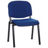 BESUCHERSTUHL Blau, Schwarz  - Blau/Schwarz, Basics, Textil/Metall (58/84/41cm) - MID.YOU