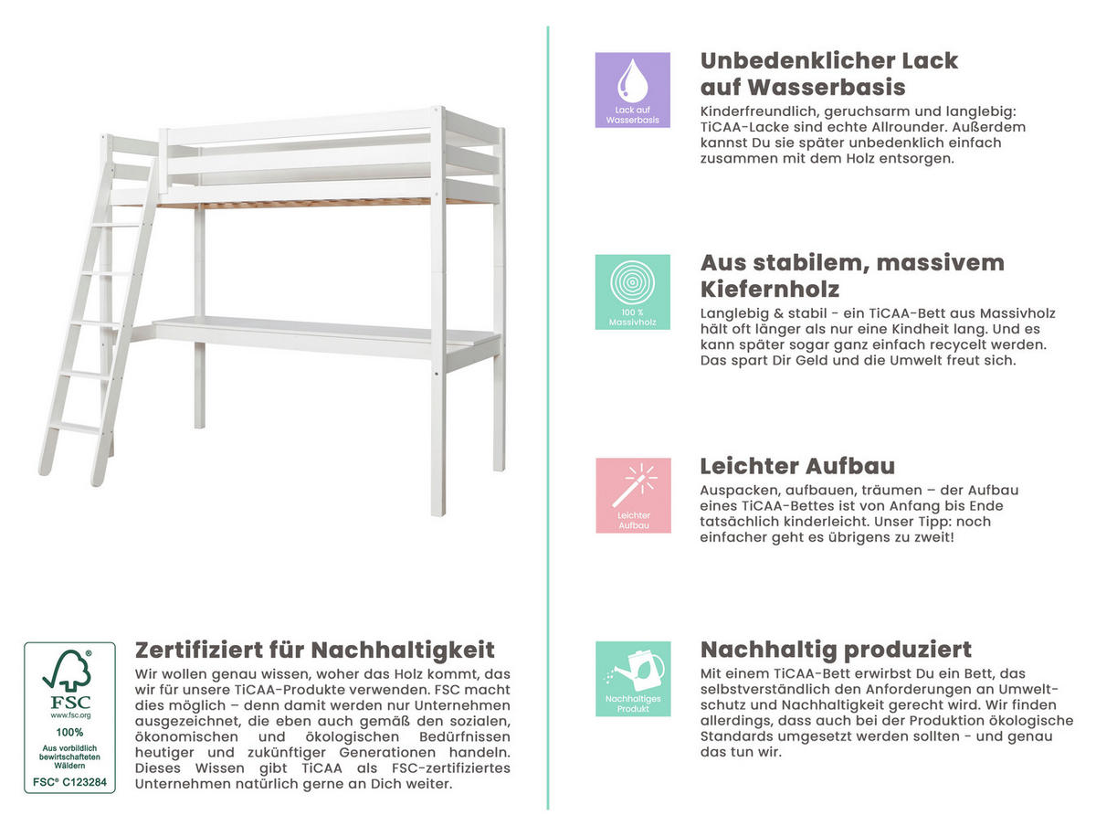 POGRAD - bela, Moderno, les (90/200cm) - MID.YOU