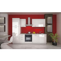 KUHINJSKI BLOK  bela  - boja aluminijuma/bela, Osnovno, pločasti materijal/plastika (285cm) - Xora