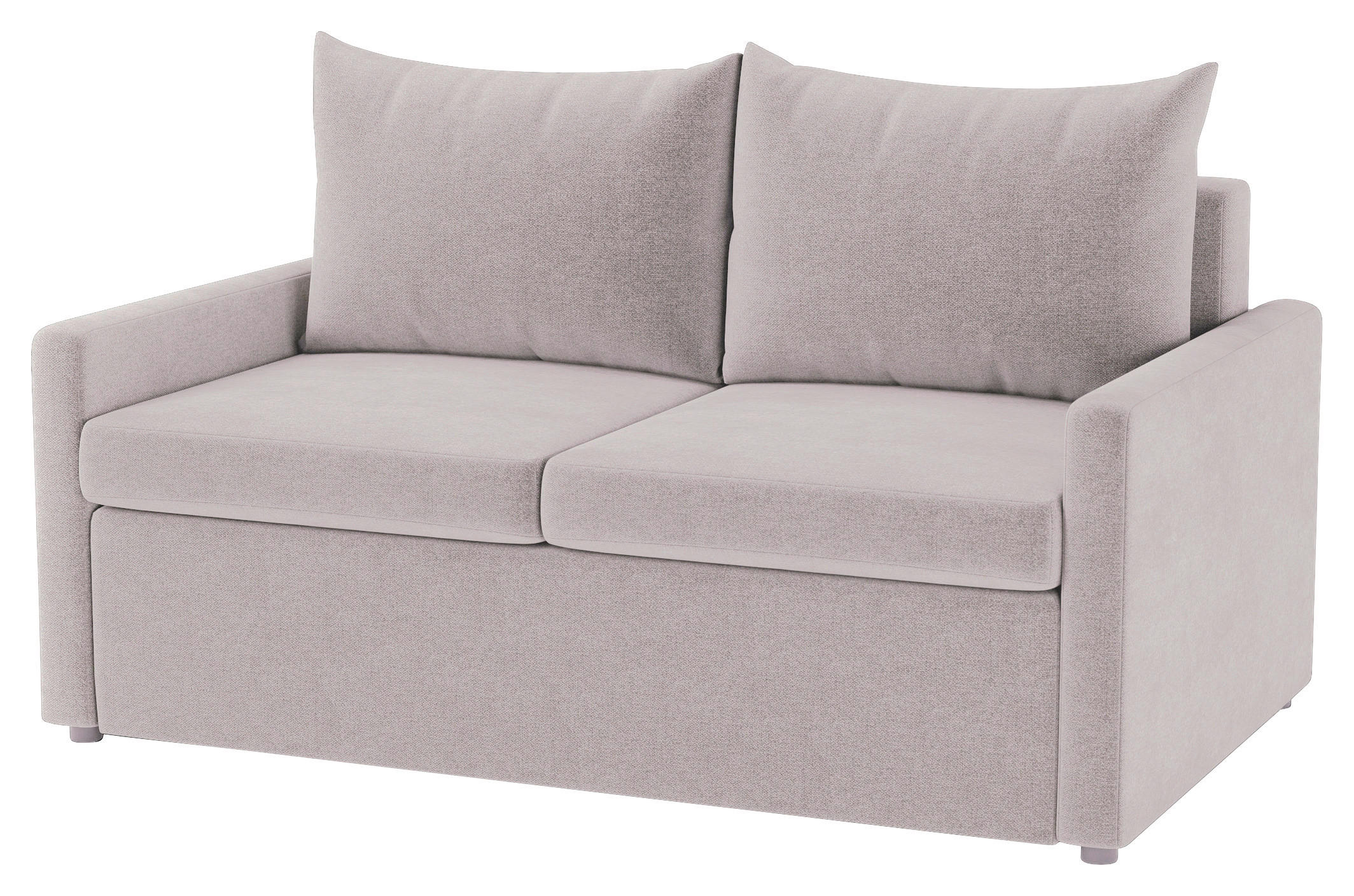 SCHLAFSOFA COLOGNE in Flachgewebe Altrosa  - Schwarz/Altrosa, Design, Kunststoff/Textil (152/89/92cm) - MID.YOU