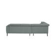 ECKSOFA in Chenille Silberfarben  205/280 cm  - Silberfarben/Schwarz, Design, Textil/Metall (205/280cm) - Xora