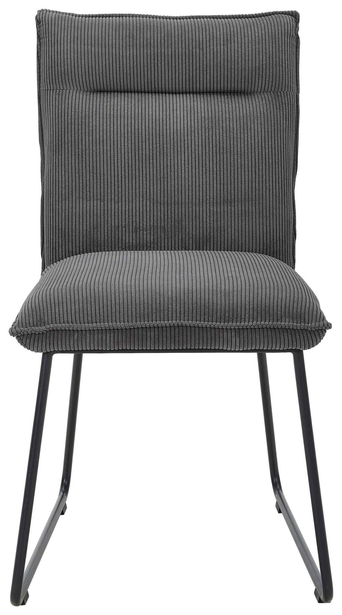 STUHL - Anthrazit/Schwarz, Design, Textil/Metall (47/87/62cm) - Johann Jakob