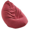 SITZSACK Webstoff 220 L  - Rot, KONVENTIONELL, Textil (65/75/95cm) - Xora