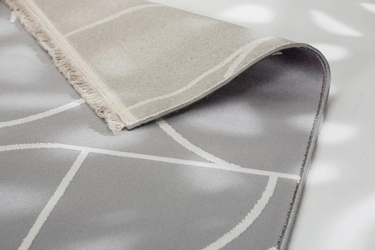WEBTEPPICH 160/230 cm Magic Silberfarben rechteckig  - Silberfarben, Basics, Textil (160/230cm) - Schöner Wohnen