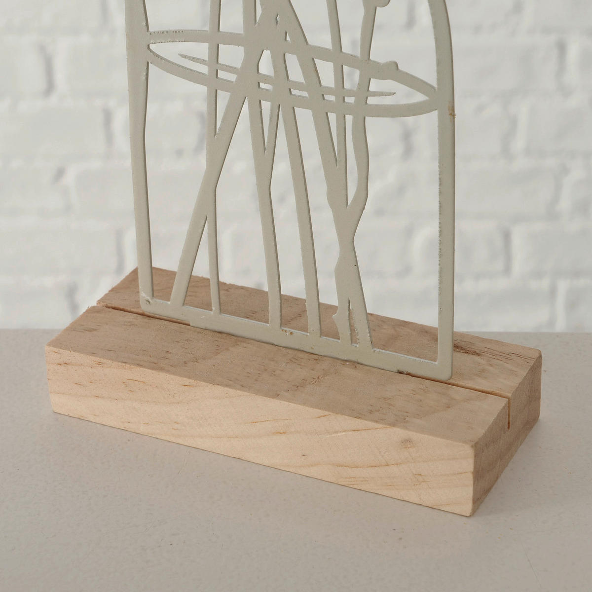 DEKOBLUME - Salbeigrün/Naturfarben, Basics, Metall (22/5/31cm)