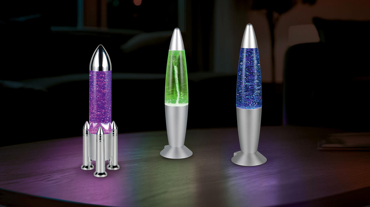 LED-TISCHLEUCHTE Apollo 10,5/33 cm  - Chromfarben/Transparent, LIFESTYLE, Kunststoff (10,5/33cm)